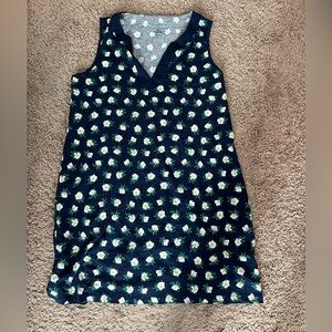 Draper James x Lands end navy magnolia cover up